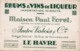 2 Buvards  PAUL FORET - ANDRE VALOIS Succ LE HAVRE - RHUMS ZITA - MD - CECILIA - P. - Drank & Bier