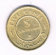 5 CENTESIMI 1967 SOMALIE /5891/ - Somalia