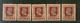 India Gwalior State KG VI ½An SERVICE SG  O82 X 5 Stamps Lot MNH # 3087  Inde Indien - Gwalior