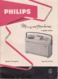 VP-PIE-T-GF-20-203 : MODE D'EMPLOI MAGNETOPHONE PHILIPS A QUATRE PISTES. 16 PAGES - Material Und Zubehör