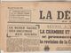 JOURNAL QUOTIDIEN 2 PAGES "LA DEPECHE DU CENTRE" N°17 DU 10/07/1940 (Ce Journal N'est Pas Un Fac-similé) - Other & Unclassified