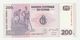 Banknote Banque Centrale Du Congo 200 Francs 2007 UNC - República Democrática Del Congo & Zaire