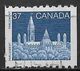 Canada 1988. Scott #1194 (U) Parliament, Library  *Complete Issue* - Roulettes