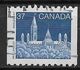 Canada 1988. Scott #1194 (U) Parliament, Library  *Complete Issue* - Rollo De Sellos
