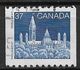 Canada 1988. Scott #1194 (U) Parliament, Library  *Complete Issue* - Rollo De Sellos