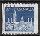 Canada 1988. Scott #1194 (U) Parliament, Library  *Complete Issue* - Roulettes