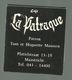 Boite D'allumettes , Pochette, Café LA PATRAQUE , MAASTRICHT , Pays Bas , 2 Scans - Luciferdozen