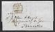 1857 ENTIRE - LONDON TO  BRUSSELS - LOMBARD STREET Mx PM - ANGLETERRE PAR OSTENDE - BRUXELLES ARRIVAL - ...-1840 Precursori