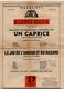 1953 YUGOSLAVIA,CROATIA,ZAGREB,THEATRE,POSTER,FRENCH THEATRE,UN CAPPRICE - Toneel & Vermommingen