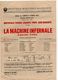 1954 YUGOSLAVIA,CROATIA,ZAGREB,CROATIAN NATIONAL THEATRE,POSTER,FRENCH THEATRE,LA MACHINE INFERNALE - Théâtre & Déguisements