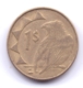 NAMIBIA 2008: 1 Dollar, KM 4 - Namibia