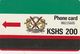 Kenya, KEN-03b, 200 KSHS, K.P.T.C. Logo 200 (No Notch - Small Number), 2 Scans. - Kenya