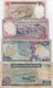 Tunisie : Lot De 4 Billets 1980-83 : 1 + 5 + 10 + 20 Dinars (état : Bon-moyen-moyen-mauvais) - Tusesië