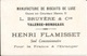 CHROMO /  BISCUITS  BRUYÈRE  TALENCE  HENRI  FLAMISSET  /  Pierrot  Et  Fillette  /  Chromo  Fond  Doré - Altri & Non Classificati