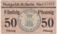 (D1208) Geldschein 50 Pf. Notgeld D. Stadt Waltershausen 1920/21 - Autres & Non Classés