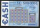 Grattage FDJ - FRANCAISE DES JEUX - CASH 43901 - Repère De Fabrication - Lottery Tickets
