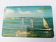 BARBADOS   $20-  Gpt Magnetic     BAR-12B  12CBDB   WINDSURFING       NEW  LOGO         Very Fine Used  Card  ** 2883** - Barbades