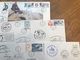 L7 TAAF Lot De 10 Lettres De Missions Marion Dufresne Crozet Adélie Radio Fdc Et Autres Années 1980/2000 - FDC