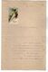 VP17.233 - 1899 - Lettre Illustrée Papier Gaufré Double Page Avec Découpi Fleurs & Oiseau - Melle J. PRIGNAULT à FOUDON - Animales