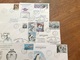 L13 TAAF Lot De 10 Lettres De Missions Marion Dufresne Crozet Adélie Radio Fdc Et Autres Années 1980/2000 - FDC