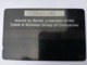 BARBADOS   $10-  Gpt Magnetic     BAR-15A  15CBDA  WINDSURFING     NEW  LOGO   Very Fine Used  Card  ** 2890** - Barbados (Barbuda)