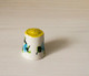 Thimble FLORAL Gzhel Hand Painted Made Solid Porcelain Russian Ethnic Souvenir - Thimbles