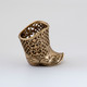 Delcampe - Thimble High BOOT Open Work Solid Brass Metal Russian Style Sewing Collectible - Ditali Da Cucito