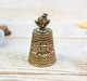 Thimble YARN & KNITTING NEEDLES Craft Solid Brass Metal Russian Souvenir Collection - Thimbles