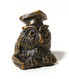 Thimble WISE OWL On Book In Academic Cap Solid Brass Metal Russian Souvenir Collection - Thimbles