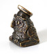 Thimble WISE OWL On Book In Academic Cap Solid Brass Metal Russian Souvenir Collection - Thimbles