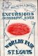 !  Louisiana, Lee Line Steamers, Mississippi, USA,  Worlds Fair St. Louis, 1904, Plan, 20 Pages - World