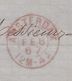 1867 - Enveloppe Pliée D'Amsterdam, Pays Bas Vers Bordeaux, France Via Valenciennes Et Paris - Postal History