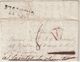 FRANCE : MARQUE POSTALE . DE PARIS . " DEB 37 GRENOBLE " . TAXEE ET REEXP A SAINTES . 1818 . ADRESSEE A MR DE BREMOND . - 1801-1848: Vorläufer XIX