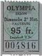 DIJON CINEMA OLYMPIA FILM DEUX NIGAUDS EN ALASKA TICKET 95 FR FAUTEUIL 18 SEPTEMBRE 1953 ABBOTT ET COSTELLO - Tickets - Entradas