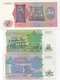 Zaïre : Lot De 3 Billets UNC (ou Presque) : 50 Zaïres 1979 + 50 Zaïres 1988 + 100 Zaïres 1988 - Zaïre