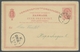 Montenegro - Besonderheiten: 1893, Dänemark-Auslandsantwort-Ganzsachenkarte (P27AI) Entwertet Mit Ei - Montenegro