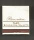 Boite D'allumettes , Pochette, Hotels L'HORSET , Paris , 2 Scans - Matchboxes