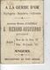 49 - ANGERS - Petit Carnet De Notes Et Calendrier  " Maison RICHARD GELUSSEAU - Horlogerie Bijouterie Orfèvrerie -1931 - Grand Format : 1921-40