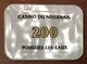 58 POUGUES LES EAUX CASINO DU NIVERNAIS PLAQUE DE 200 FRANCS N°00035 JETON CHIPS TOKENS COINS GAMING - Casino