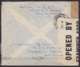Congo Belge - L. Avion Affr. N°241x5 Càd LULUABOURG /13-9-1944 Pour LIEGE - Bande Censure Militaire UK (au Dos: Càd LEOP - Covers & Documents