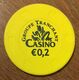 64 PAU CASINO GROUPE TRANCHANT JETON DE 0,2 EURO CHIP TOKENS COINS GAMING - Casino