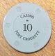 56 PORT CROESTY CASINO JETON DE 50 FRANCS CHIP TOKENS COINS GAMING - Casino