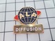 216b Pin's Pins / Beau Et Rare / THEME : MARQUES / GLOBE TERRESTRE ALP DIFFUSION - Markennamen