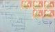 Lesotho 1967 Registered Letter Franked With 5 2.5c Basutoland Overprinted Stamps - Lesotho (1966-...)