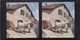 MERAN. FERME, AVEC ATTELAGE DE BOEUFS PRES DE GRATSCH. CHROMOPLAST-BILD SERIE 11 Nº 84. PHOTO STEREOSCOPIE.  -LILHU - Stereo-Photographie