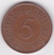 Ile Maurice , 5 Cents 1975 , Elizabeth II, KM# 34 - Maurice