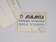 Cx13 BB 60) FOOTBALL Ticket Stub Press Card Serie B ATALANTA BC - US CATANZARO  17.01.1988 8x11,5cm - Otros & Sin Clasificación