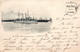 Le Havre - Départ D'un Charbonnier - Publicité Grand Bazar - Carte Dos Simple 1900 - Port