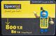 YEMEN- 800 Y.R Spacetel Scratch Card [USED] - Yemen