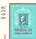 1959 Italy - Philatelist Memorial Sheet / Stamp On Stamp - Philatelic Exhibition - Sicilia - Stamps On Stamps